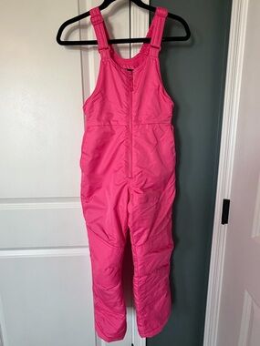 all in motion Bright Pink Insulated Kids Snow Overalls